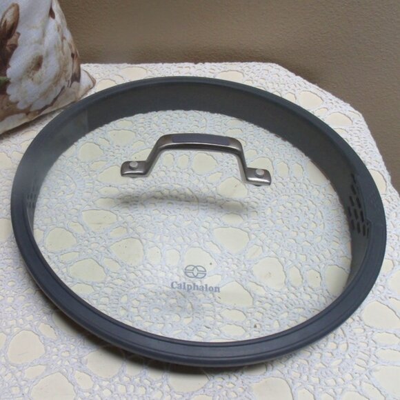 Simply Calphalon Commercial Aluminum Cookware #5005 5 qt Saute Skillet & Cover - Picture 7 of 11